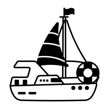 Yelkenli yolculuğunun simgesi.