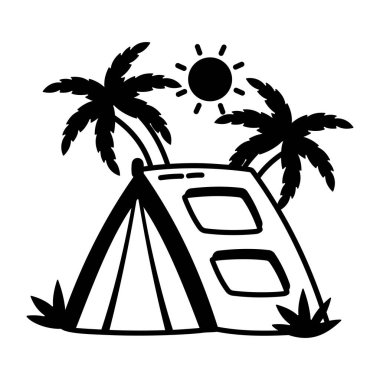 Kamp alanını gösteren bir sembol