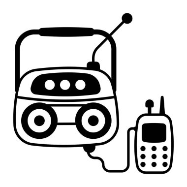 Alıcı-verici aygıtlarının kabartma biçimi simgesi