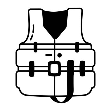Güvenlik yeleğinin bir simgesi.