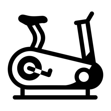 Kapalı alanda bisiklet sürmeyi temsil eden doğrusal bir simge