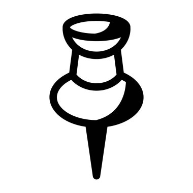 Kağıt iğneyi gösteren doğrusal bir simge