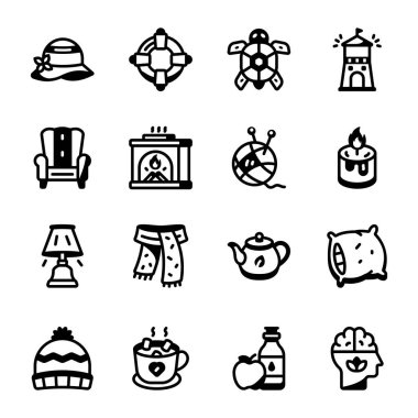 Glyph Biçim Yaşam Biçimi Simgelerinin Kümesi