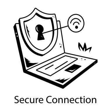 Güvenli bağlantının karalama simgesine bak