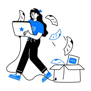 Veri toplamanın bu karalama mini çizimini indir