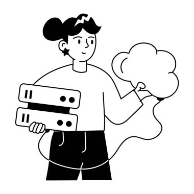 Bulut sunuculuğunun küçük çizimini düzenlemek kolay