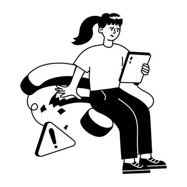 İnternet hatasının küçük çizimi