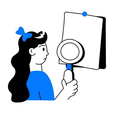 Düzenlenebilir küçük bir araştırma çizimi