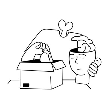 Zihni temizlemenin küçük bir çizimi