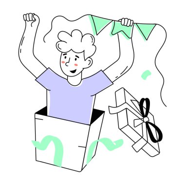 İşte sürpriz hediyenin küçük bir çizimi.