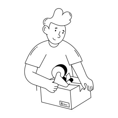 Paketleme sırasının bu küçük çizimini kontrol et