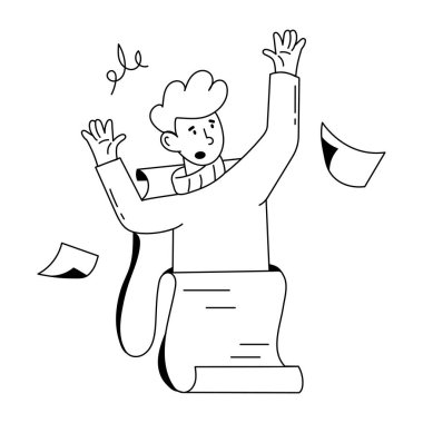 Kullanışlı bir karalama küçük bir makbuz çizimi