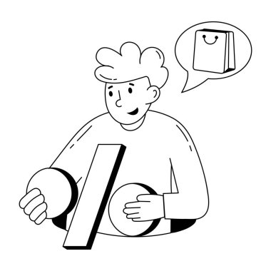 Özelleştirilebilir küçük bir indirimli karalama.