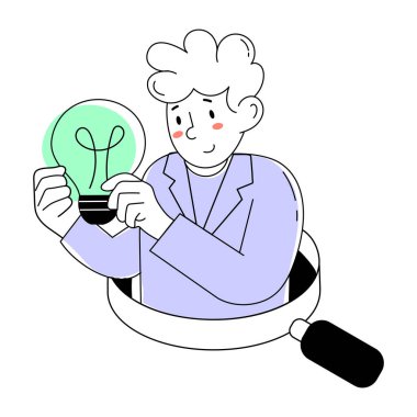 Keşif fikirlerinin karalama mini çizimini kullanmaya hazır