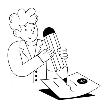 Rapor yazmanın küçük bir çizimi