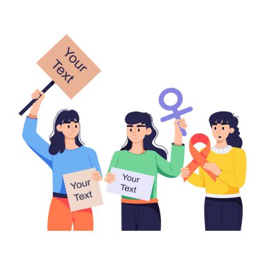 Kanser Farkındalık Kampanyası 'nın bu düz çizimini alın