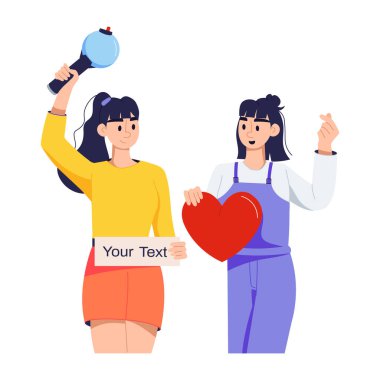 Hayran pankartının bu düz çizimini al