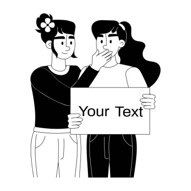 Sessiz protestonun kişiselleştirilebilir kabartması