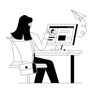 E- posta göndermenin kabartma çizimi