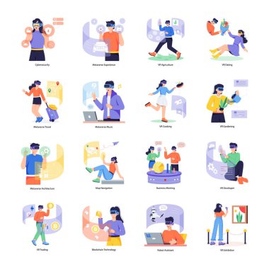 Metaverse Düz Çizimler Paketi