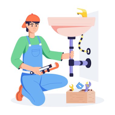 Tesisatçının bu düz çizimini kontrol et.