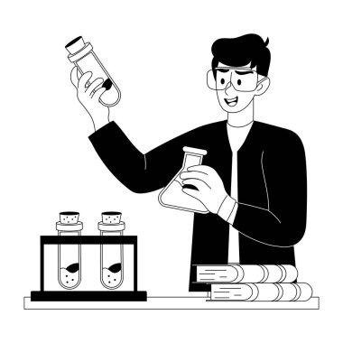 Kimyagerin kişiselleştirilebilir bir çizimi