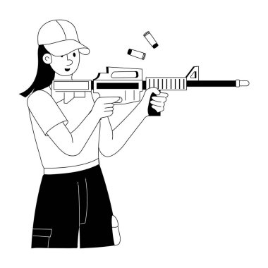 Silah taliminin kabartma çizimini düzenlemek kolay