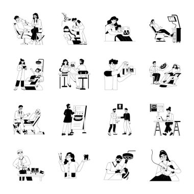 16 Glyph Biçim Dişçi Etkinlikleri Seti