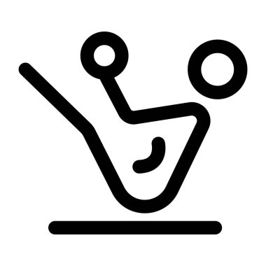 Çekirdek tutuşu yapan bir karakteri gösteren doğrusal simge