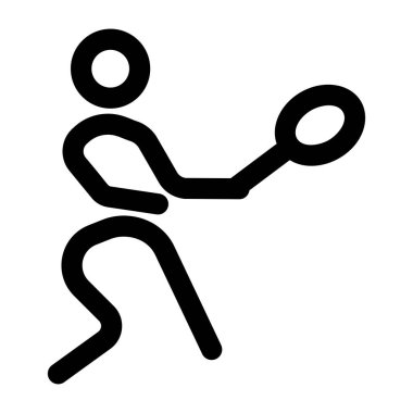 Tenis oynayan bir karakteri gösteren bir taslak simgesi