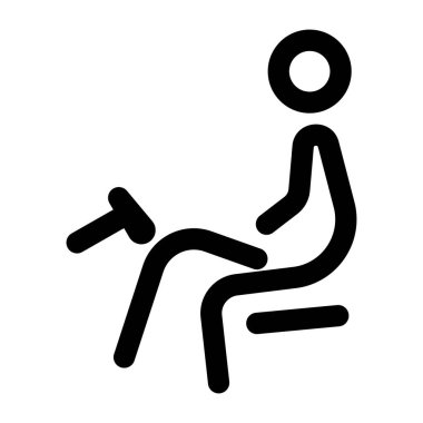 Nörolojik testi gösteren doğrusal bir simge