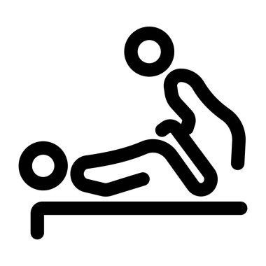 Tayland masajını temsil eden bir taslak biçimi simgesi