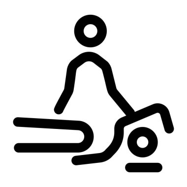 Vücut hizalamalarını gösteren bir satır biçimi simgesi