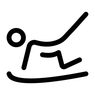 Zarif denge yapan bir karakteri tasvir eden bir taslak simgesi