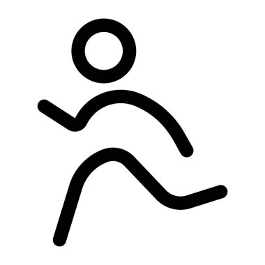 Çalışan etkinlik figürünü gösteren doğrusal bir simge