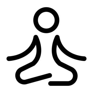 Meditasyon etkinliğini gösteren doğrusal bir simge