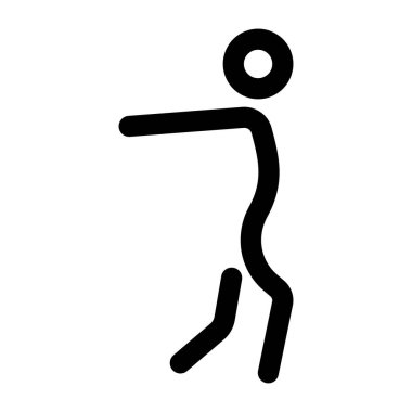 Saf mutluluk karakteri tasvir eden bir satır biçimi simgesi