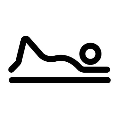 Barışçıl duruşu gösteren bir taslak biçim simgesi