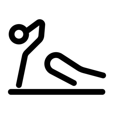 Kobra poziyonunu gösteren doğrusal bir simge