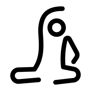 Kenar bükme hareketini gösteren bir çizgi biçimi simgesi