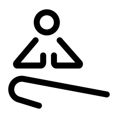 Sıhhatli gerilme etkinliğini gösteren bir satır biçimi simgesi