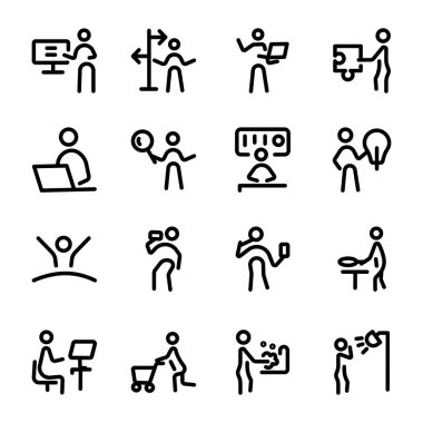 Günlük Çalışma Çizgisi Biçimi Simgeleri