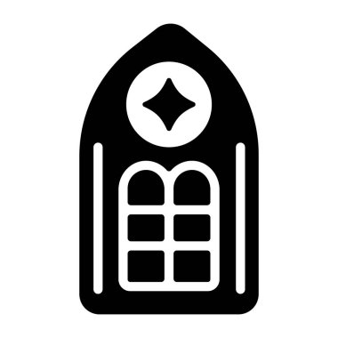 Cami camının modern doldurulmuş simgesi