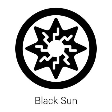 Ölçeklenebilir bir siyah güneş simgesi