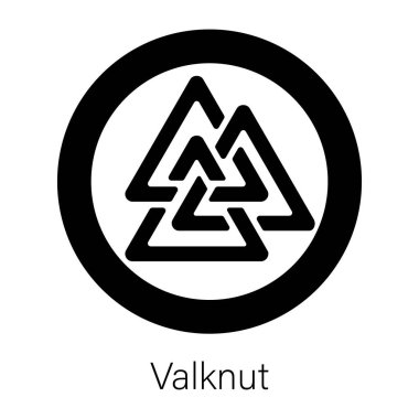 Valknut 'un düzenlenebilir bir simgesi