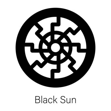 Kara güneşin katı simgesini düzenlemek kolay