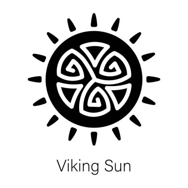 Viking güneşinin kişiselleştirilebilir katı bir simgesi