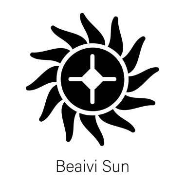 Beaivi güneşinin bu katı simgesini kontrol et