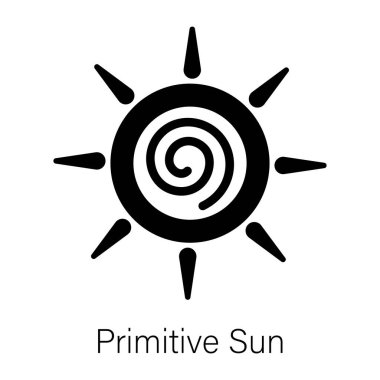 Düzenlenebilir, ilkel güneşin katı bir simgesi.