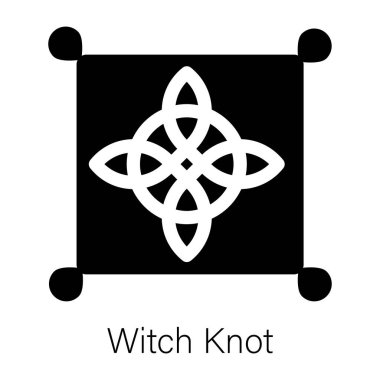 Cadı düğümü simgesini kullanmaya hazır